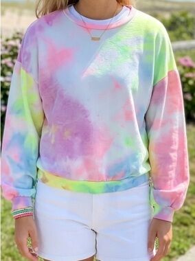 NWOT Sweet Love Pastel Tie-Dye Top
